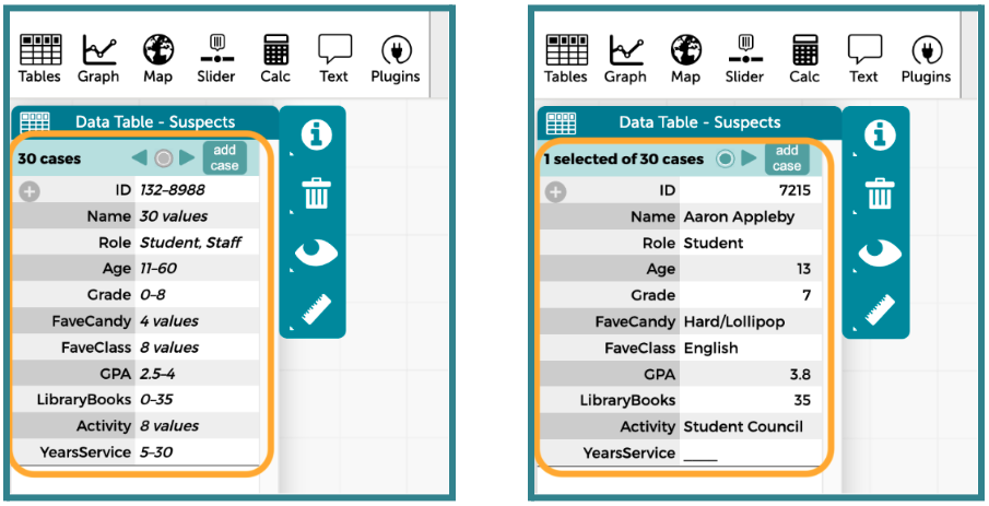 Case card view