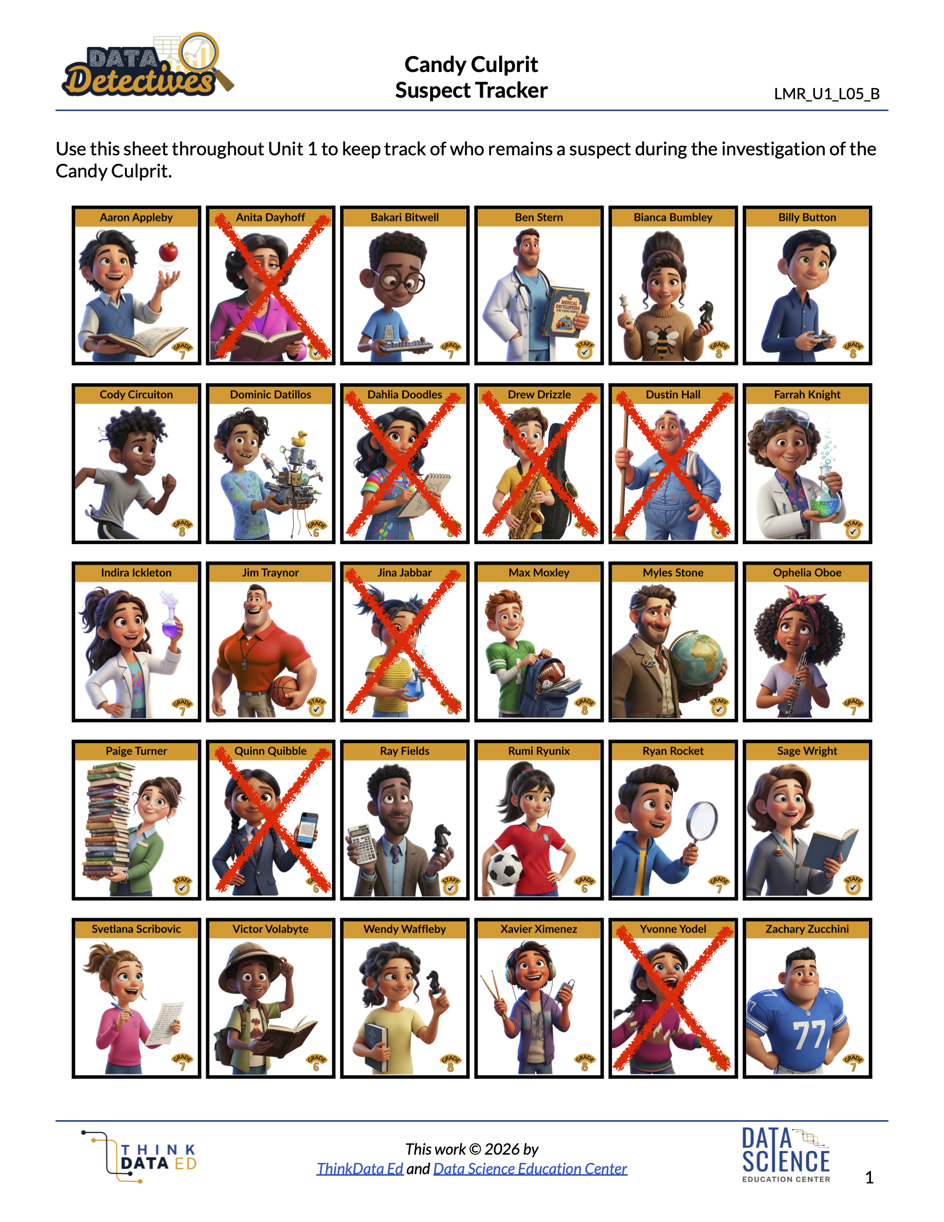 eliminated suspects