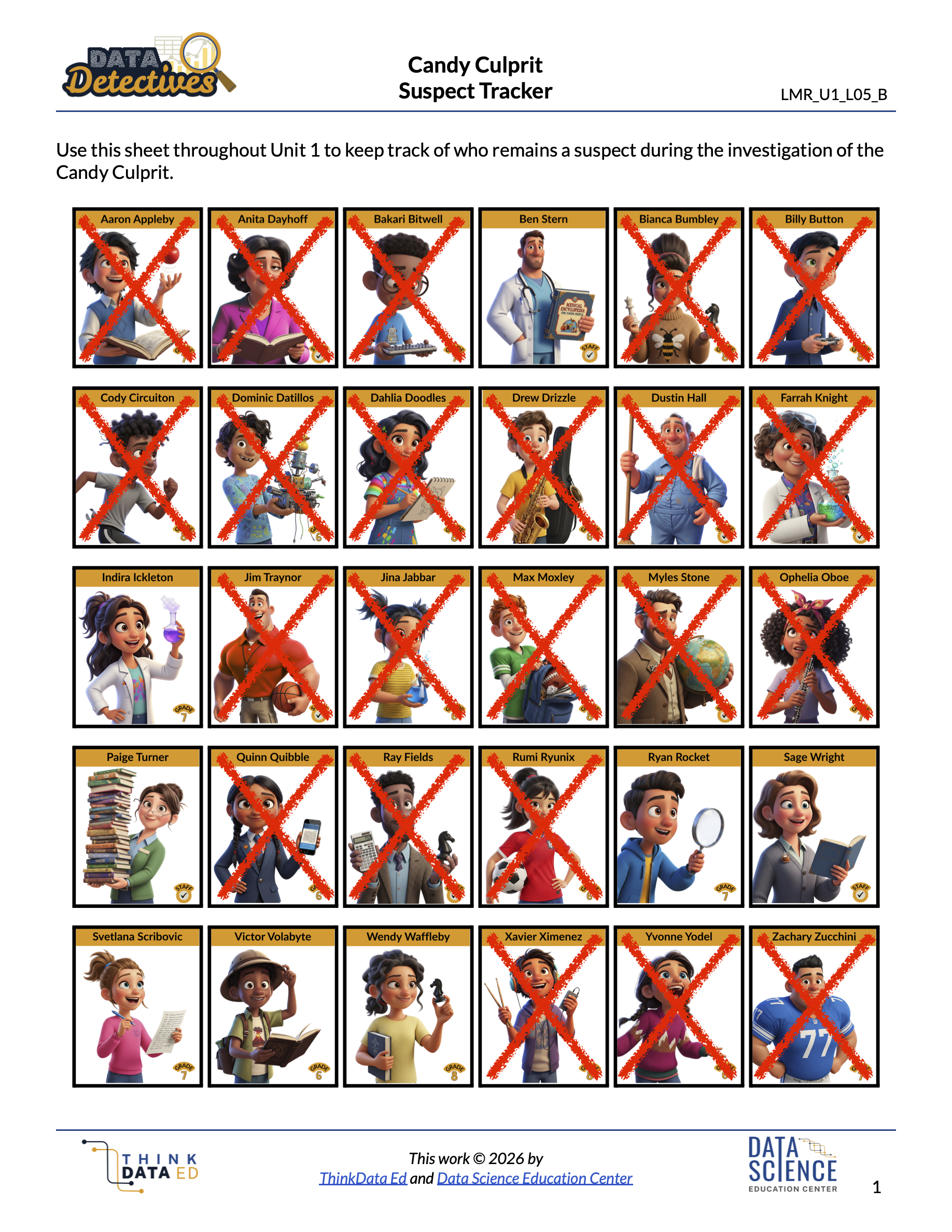 eliminated suspects