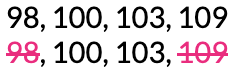 remove observations to middle